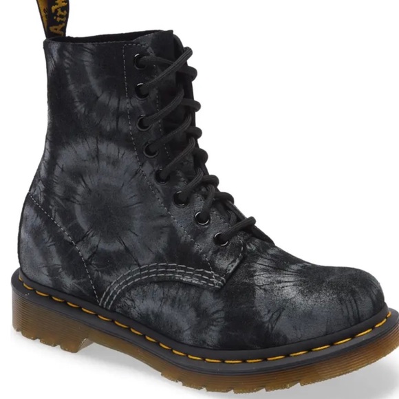 Dr MARTENS 1460 PASCAL TIE- Dye Charcoal-Gray : 8 - Picture 5 of 11